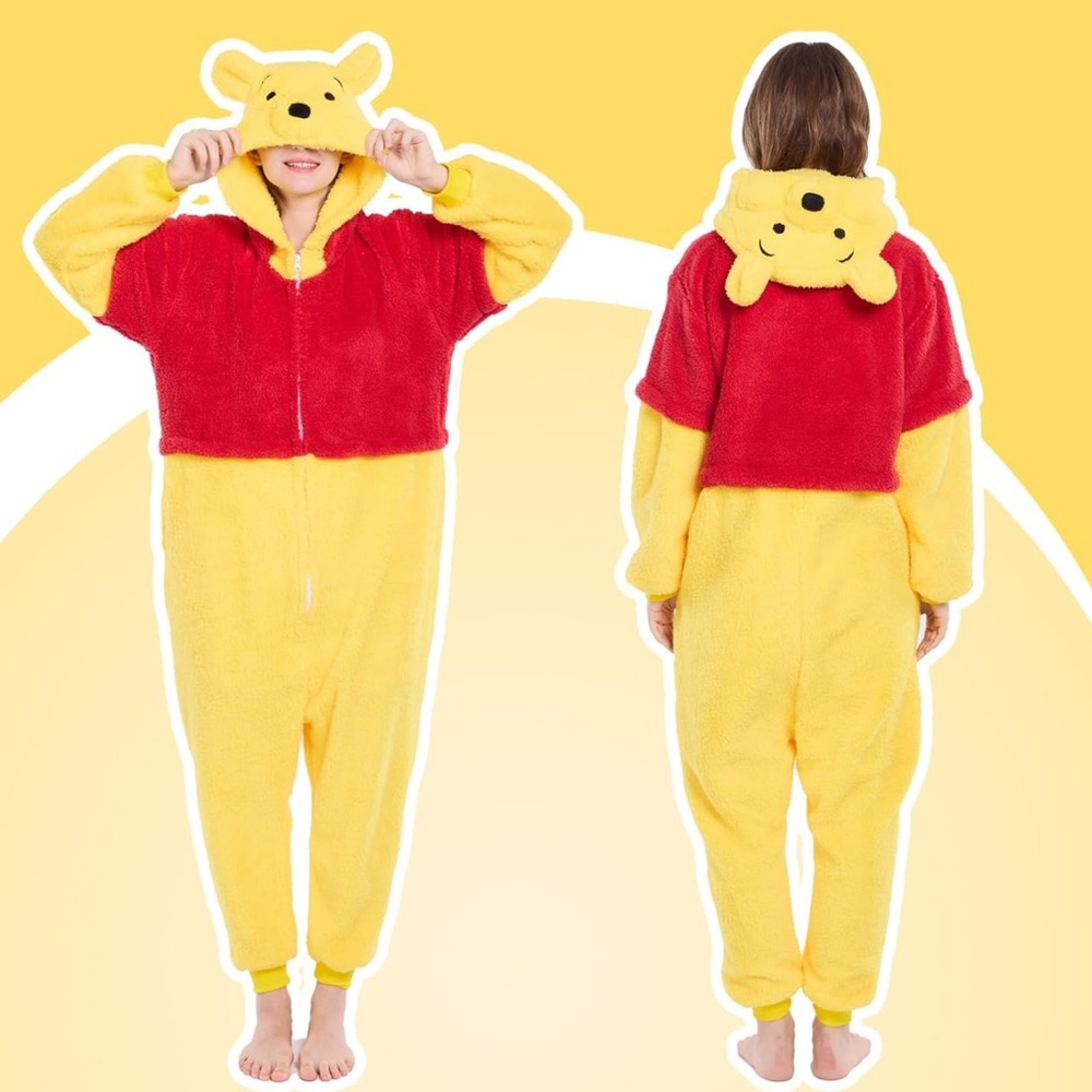 New (sealed) Child’s 5/6  (Pooh) bear fleece Union Suit